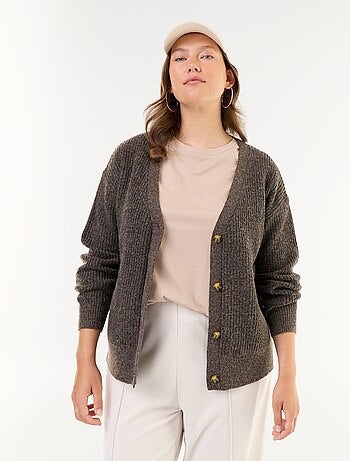 Cardigan con scollo a V