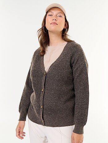 Cardigan con scollo a V