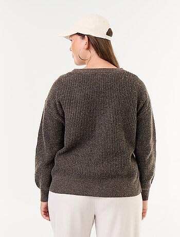 Cardigan con scollo a V