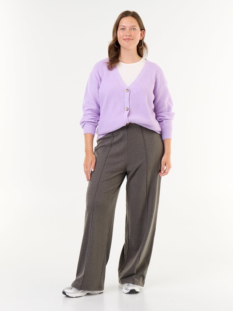 Cardigan con scollo a V Viola - Kiabi