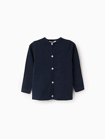 Cardigan con scollo tondo