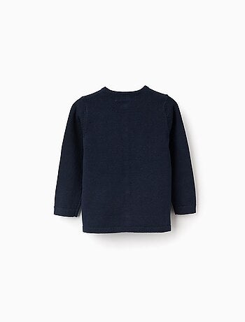 Cardigan con scollo tondo