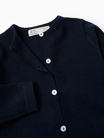 Cardigan con scollo tondo