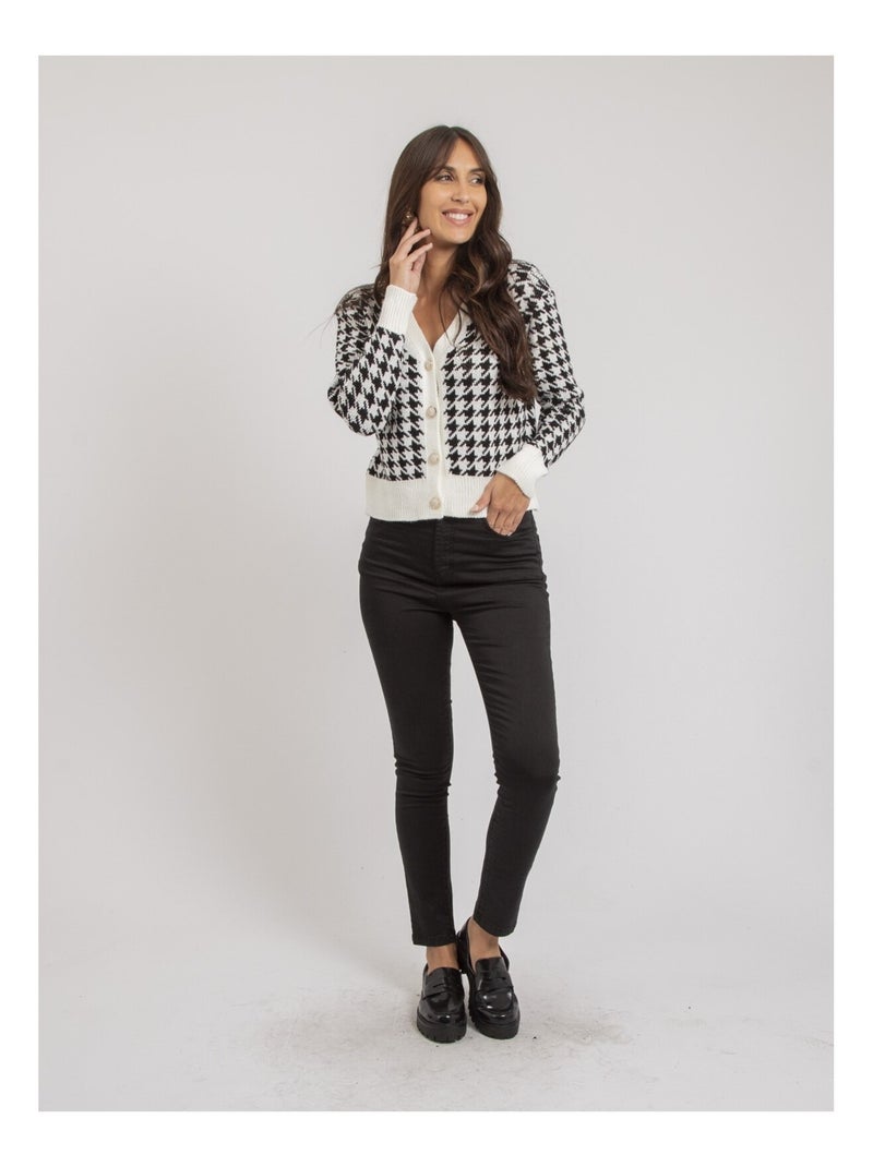 Cardigan con stampa KENAN Bianco - Kiabi