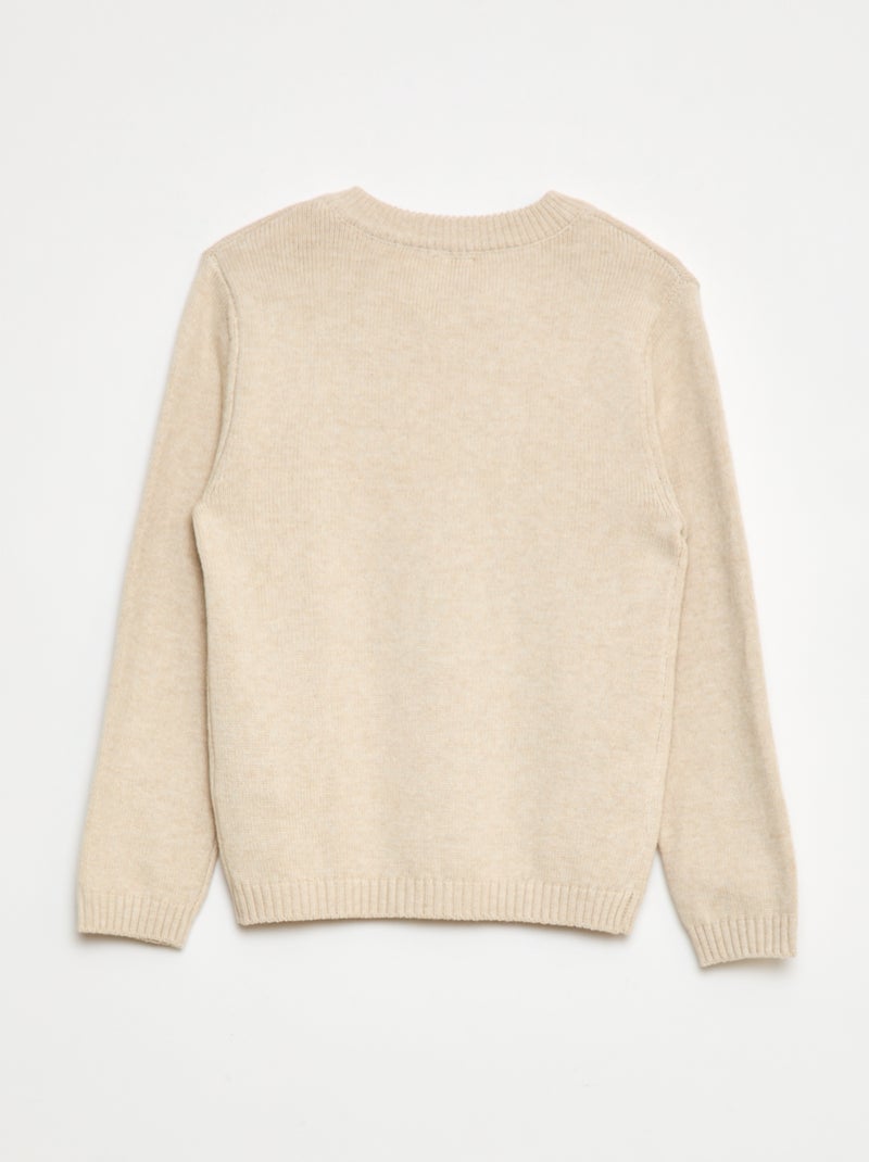 Cardigan con zip - collezione facile da indossare BEIGE - Kiabi