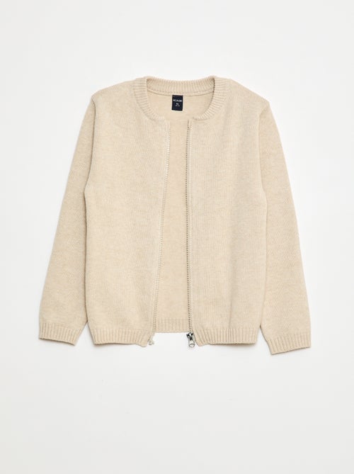 Cardigan con zip - collezione facile da indossare - Kiabi