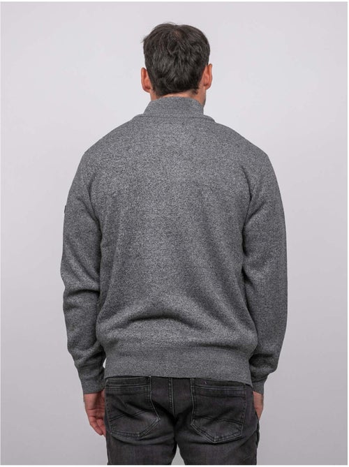 Cardigan con zip, collo alto e motivo geometrico lideral - Kiabi Cardigan con zip, collo alto e motivo geometrico lideral - Kiabi