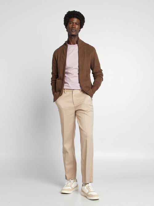 Cardigan con zip collo alto - Kiabi