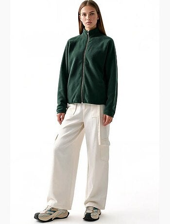 Cardigan con zip da donna busem