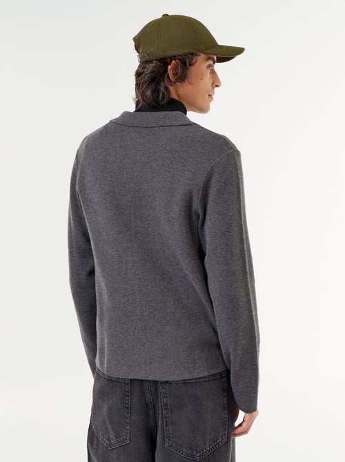 Cardigan con zip e collo a camicia - Kiabi Cardigan con zip e collo a camicia - Kiabi