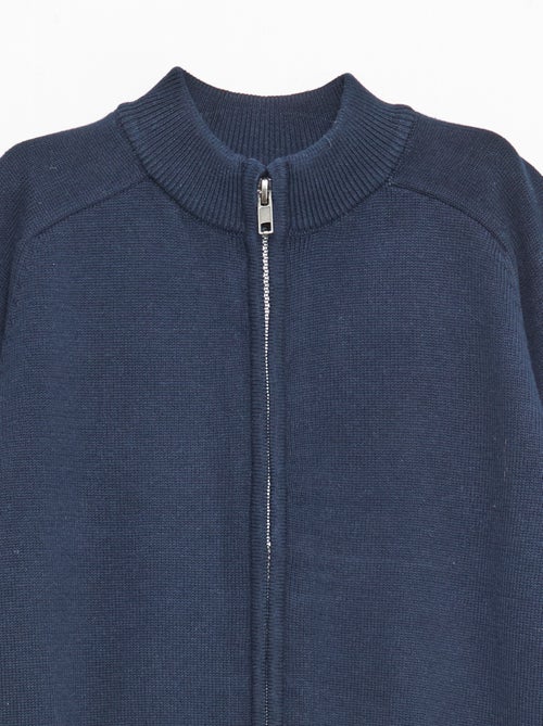 Cardigan con zip e collo alto - Kiabi Cardigan con zip e collo alto - Kiabi