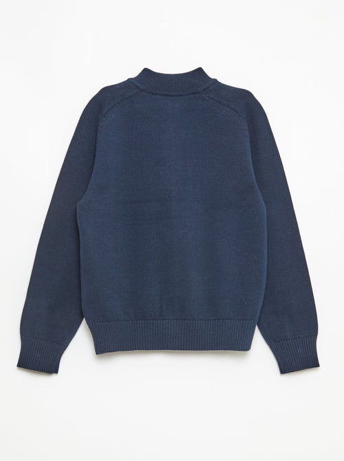 Cardigan con zip e collo alto - Kiabi Cardigan con zip e collo alto - Kiabi