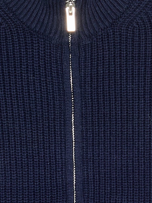 Cardigan con zip e collo alto - Kiabi