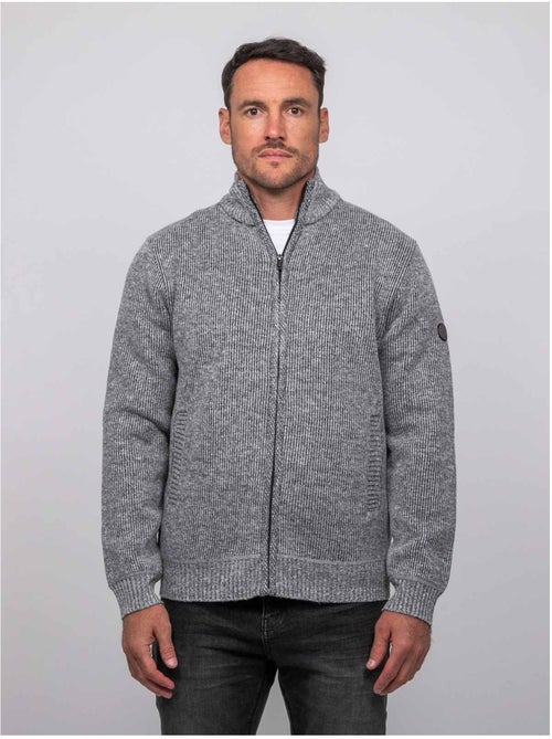 Cardigan con zip e collo alto laporil - Kiabi Cardigan con zip e collo alto laporil - Kiabi