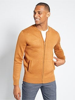 Cardigan con zip in maglia - Kiabi