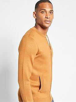Cardigan con zip in maglia - Kiabi