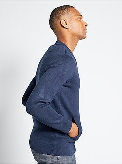 Cardigan con zip in maglia - Kiabi