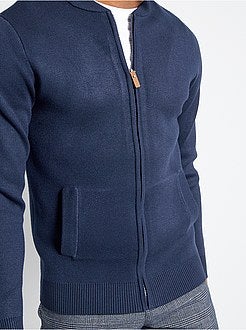 Cardigan con zip in maglia - Kiabi