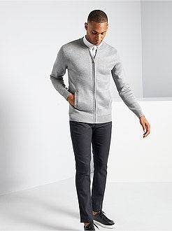 Cardigan con zip in maglia - Kiabi