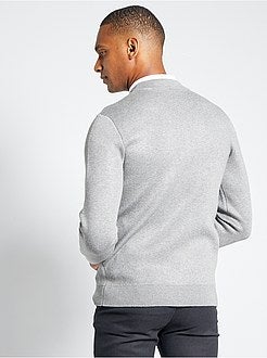 Cardigan con zip in maglia - Kiabi