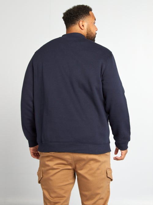 Cardigan con zip in tessuto felpato - Kiabi