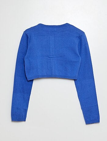 Cardigan corto bolero a coste