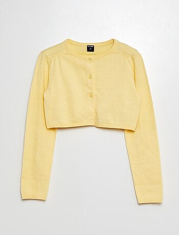 Cardigan corto bolero a coste