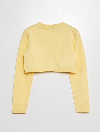 Cardigan corto bolero a coste