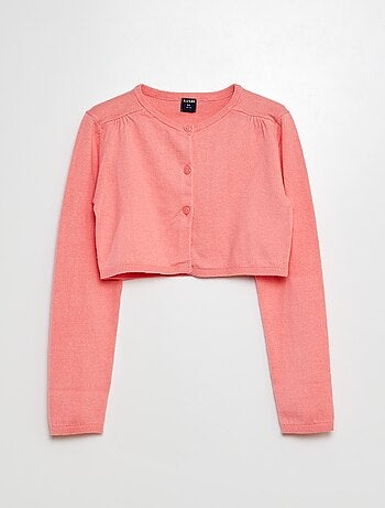 Cardigan corto bolero a coste