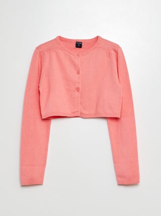 Cardigan corto bolero a coste