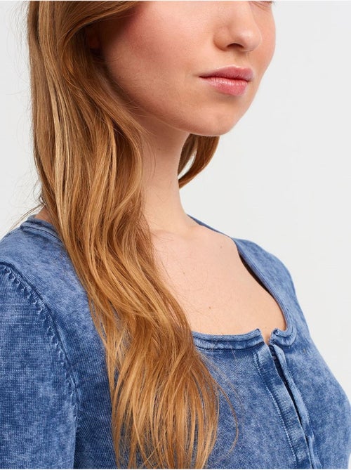 Cardigan corto in cotone a coste dilvin - Kiabi