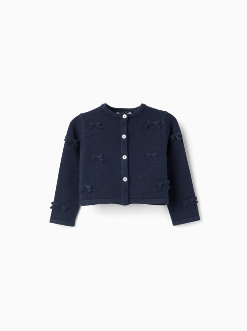 Cardigan corto in maglia con fiocchi - Kiabi