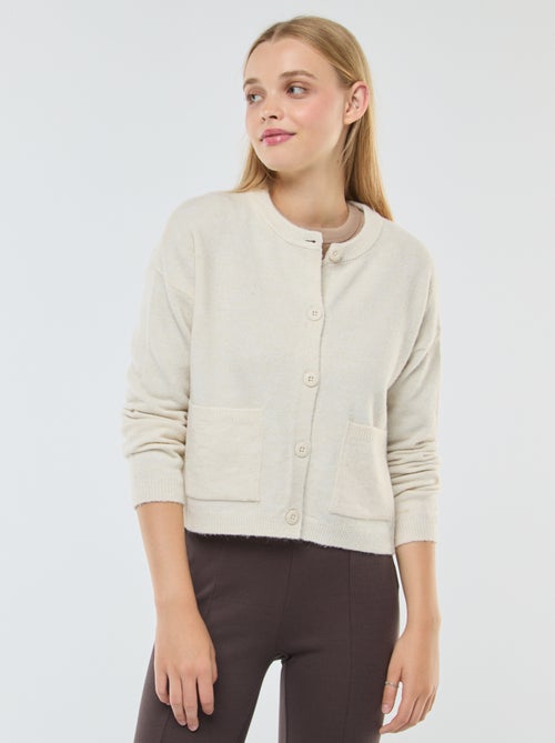 Cardigan cropped in maglia - Kiabi