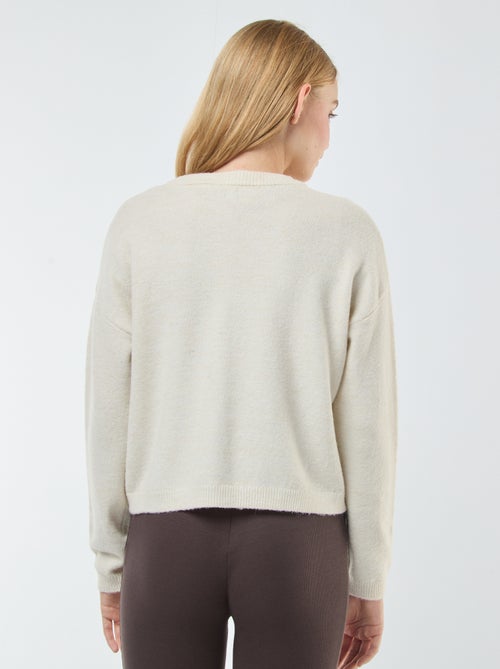 Cardigan cropped in maglia - Kiabi