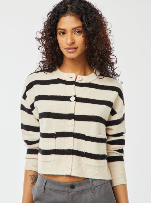 Cardigan cropped in maglia - Kiabi