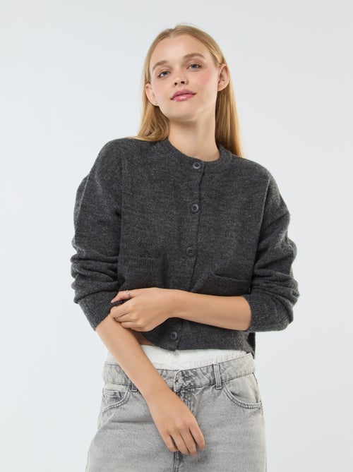 Cardigan cropped in maglia - Kiabi