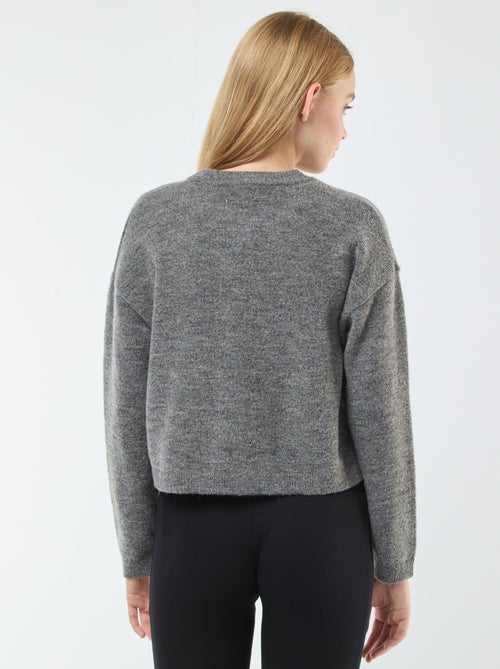 Cardigan cropped in maglia - Kiabi