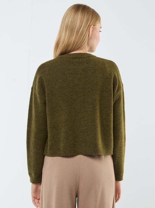 Cardigan cropped in maglia - Kiabi