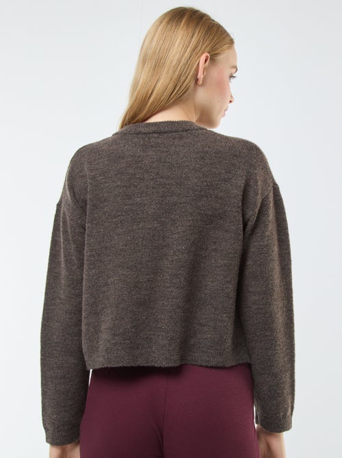 Cardigan cropped in maglia - Kiabi