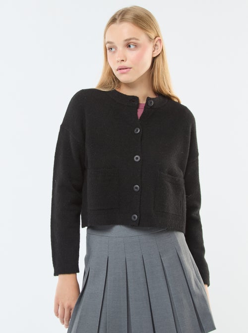 Cardigan cropped in maglia - Kiabi