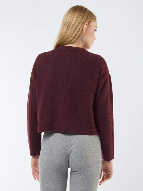 Cardigan cropped in maglia - Kiabi