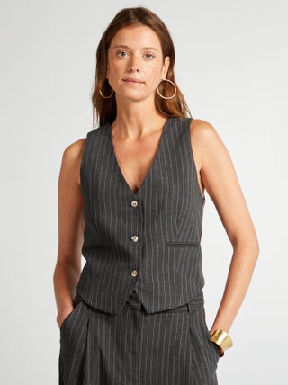 Cardigan da completo a righe
