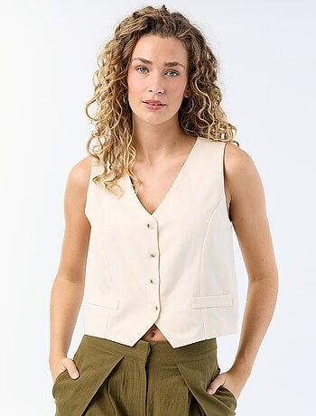 Cardigan da completo senza maniche