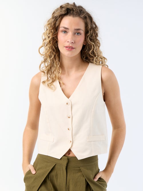 Cardigan da completo senza maniche - Kiabi