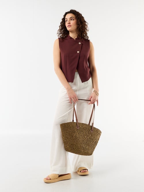 Cardigan da completo senza maniche con apertura simmetrica - Kiabi