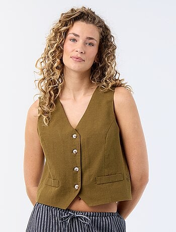 Cardigan da completo senza maniche