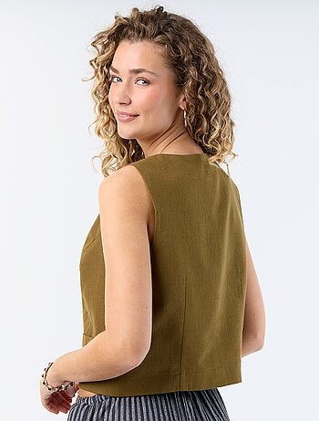 Cardigan da completo senza maniche