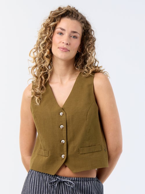 Cardigan da completo senza maniche - Kiabi