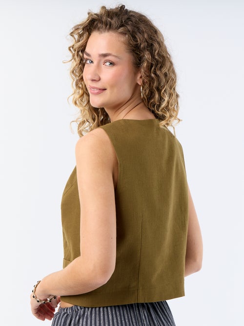 Cardigan da completo senza maniche - Kiabi