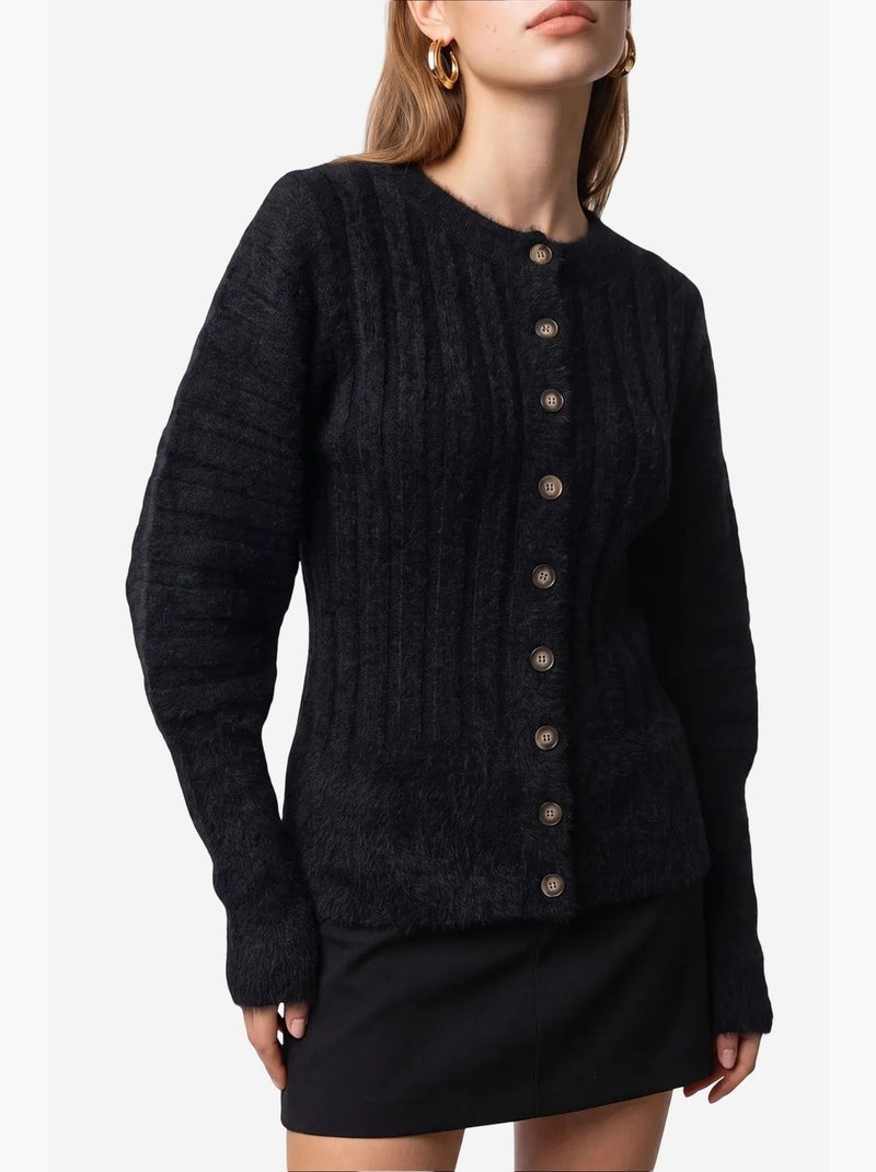 Cardigan da donna in poliestere mixray Nero - Kiabi